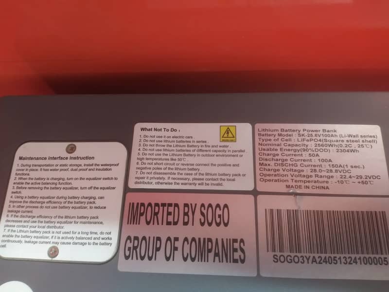 SAKO Lithium Ion 24V 100 Amp |Solar Battery for sale in karachi 1