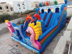 jumping slide 03152535497 trampoline kid Ride swing Joyland ٹوکن جھولے