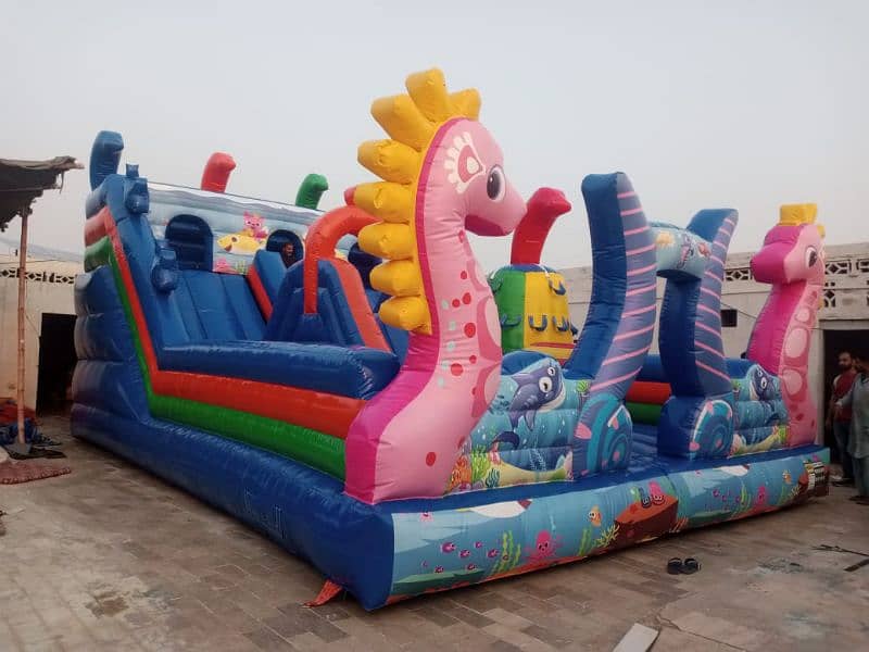jumping slide 03152535497 trampoline kid Ride swing Joyland ٹوکن جھولے 1