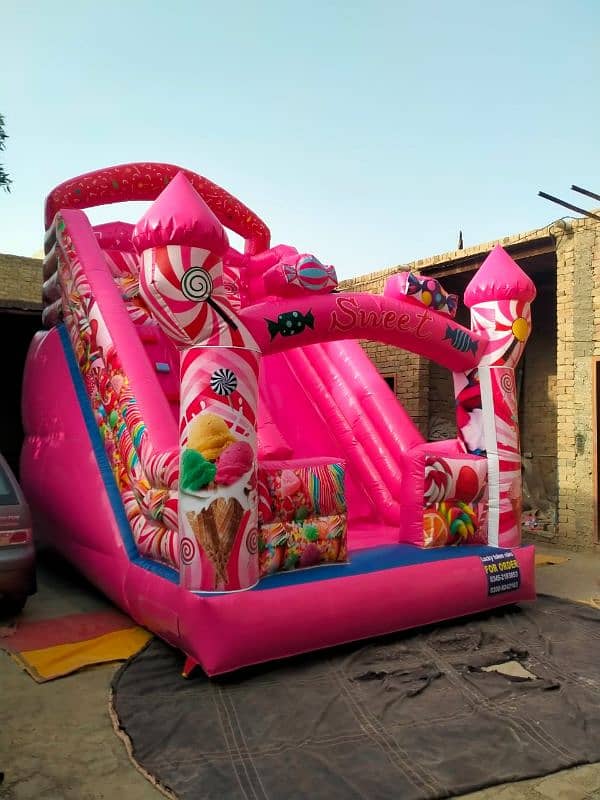 jumping slide 03152535497 trampoline kid Ride swing Joyland ٹوکن جھولے 12