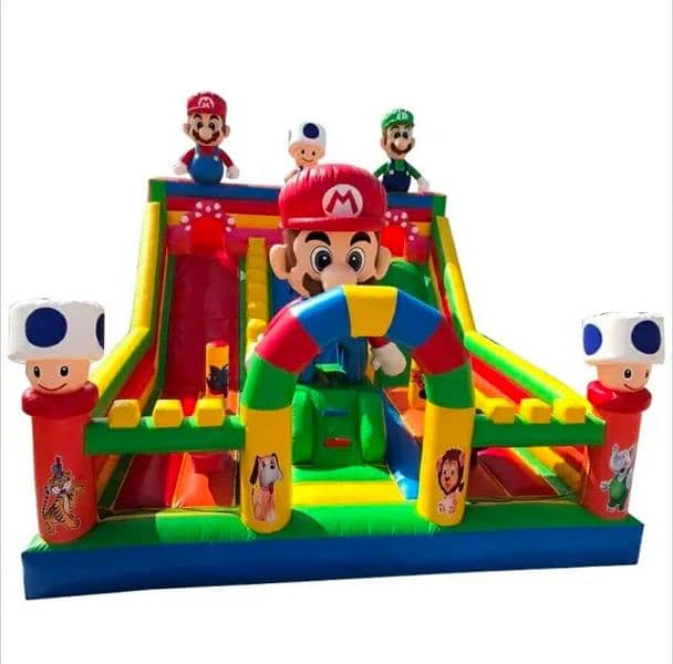 jumping slide 03152535497 trampoline kid Ride swing Joyland ٹوکن جھولے 16