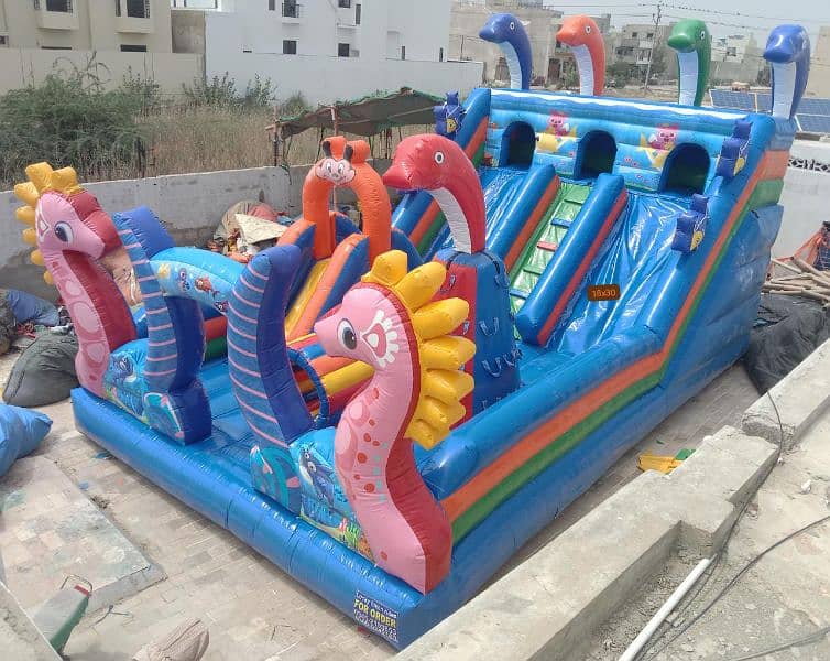 jumping slide 03152535497 trampoline kid Ride swing Joyland ٹوکن جھولے 19