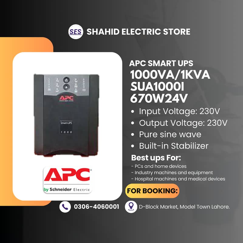 APC smart ups 1000va,3000va,5000va fresh stock available 0