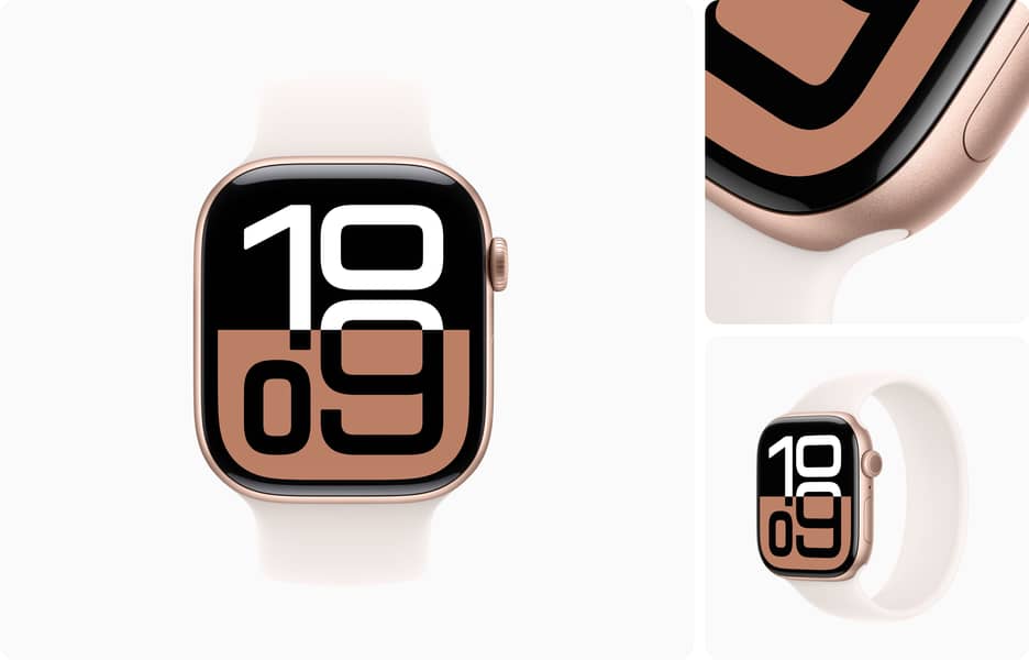 Apple Watch Series 10 42mm, 46mm GPS Jet Black, Rose Gold, Silver 2