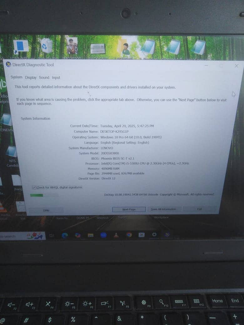 I5 5th generation 4gb ram 500gb hdd 5