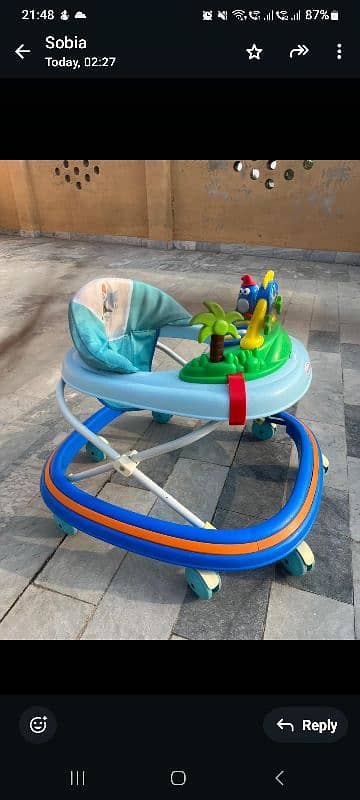 Imported baby pram,walker and carrycot 2