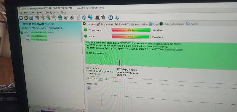 Toshiba 1TB hard drive 100% ok 1