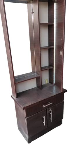 Compact Wooden Dressing Table with Mirror – 29 Inches Wide | 68 Inches