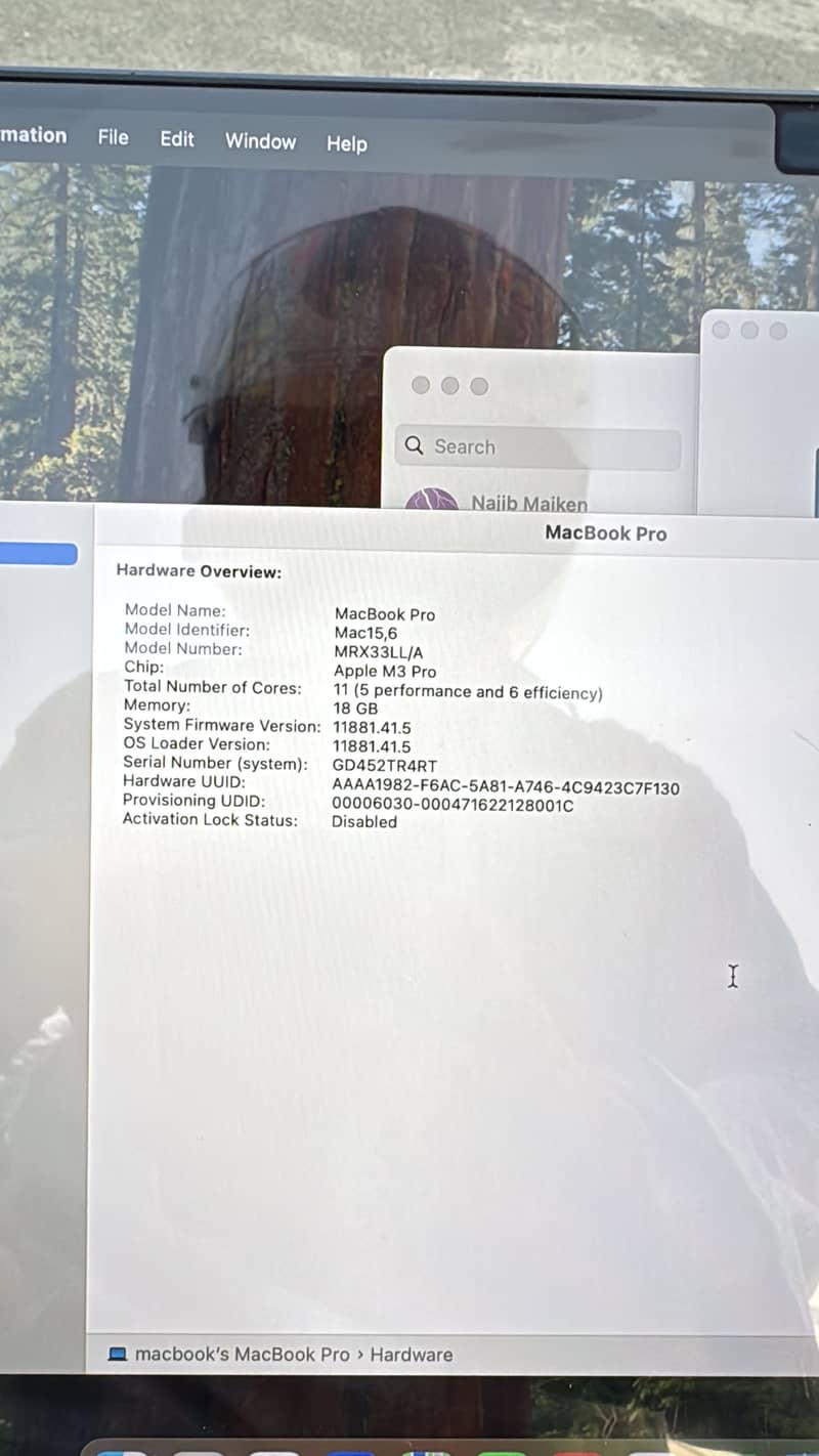 Macbook pro M3 1