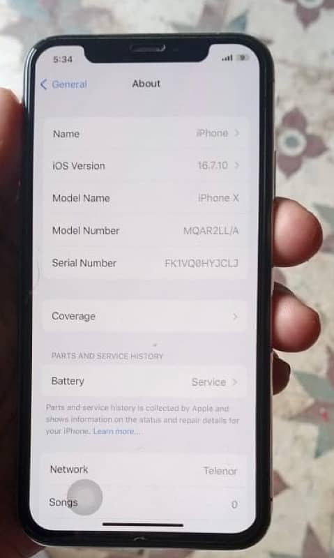 Iphone x (64gb memory )in very good condition 3