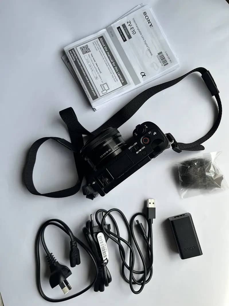 Sony ZV-E10 Mirrorless | Kit Lens | Box + Charger + Free Bag 3
