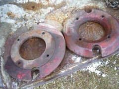 MF 385 real wheel weights 200kg + 200kg