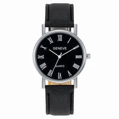 premium leather straps wristwatch for men