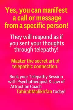 Telepathy session for manifestation