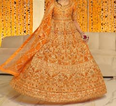 Erum Khan Bridal/formal heavily embellished maxi and dupatta
