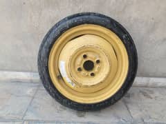 wagon R tire (stepney) with rim