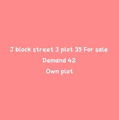 New city phase 2 J block Street 3 plot 35 (2750)