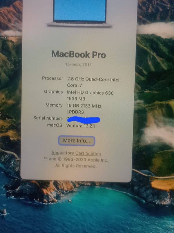 Macbook Pro 2017 i7 15inch 7