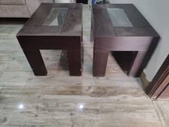 Raw wooden tables