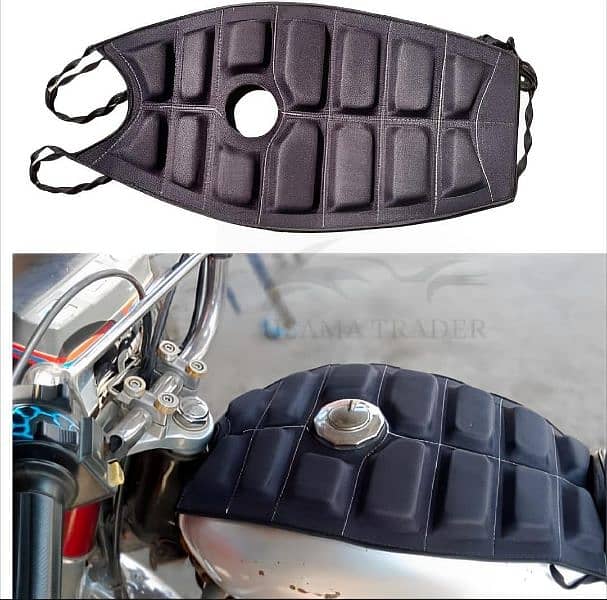 comfortable bike coshion seat 2pc waterproof sheet tank protector 0