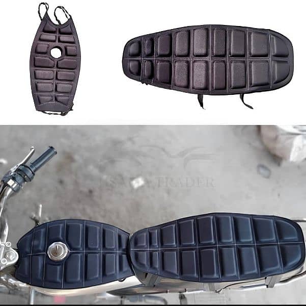 comfortable bike coshion seat 2pc waterproof sheet tank protector 2