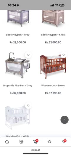 Tinnies baby cot