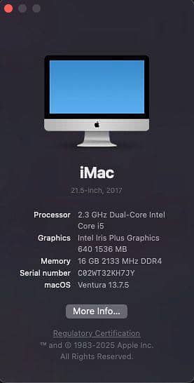 Apple iMAC i5 2.4ghz / all in one / 21.5” screen 3
