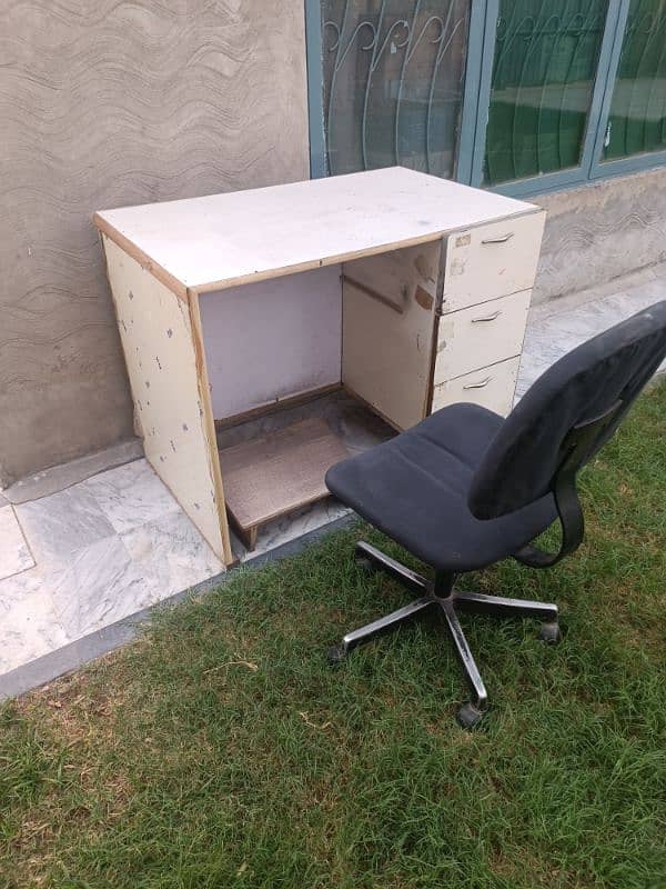 Computer desk and Chair 1