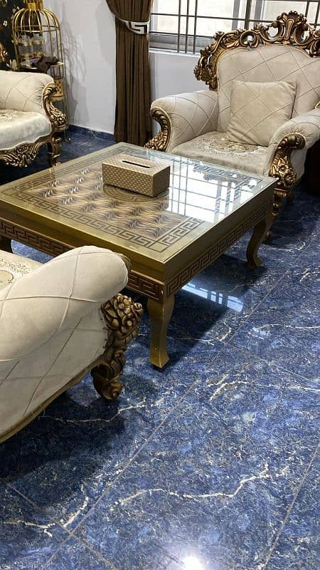 chinioti furniture sofa set with table 2
