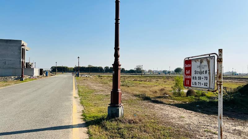 Good Location Corner Premium Plot Available For Sale In Lake City Sector Golf Estate 2 8