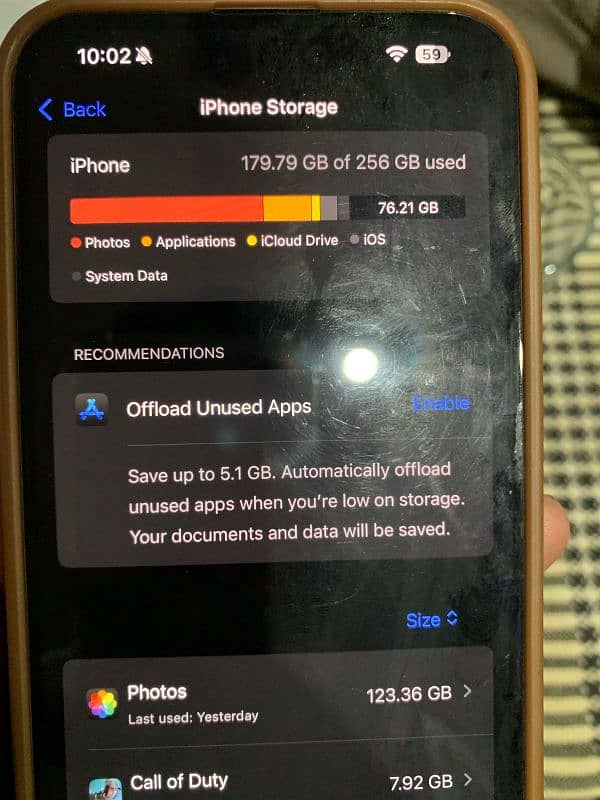15 promax non PTA battery health 100% 256 GB 5