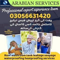 leakage seepage waterproofing heatproofing washroom roof repir service