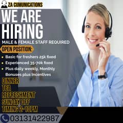 Call Centre JObs || Urgent Hiring || Male & Female Jobs(CSR Required)