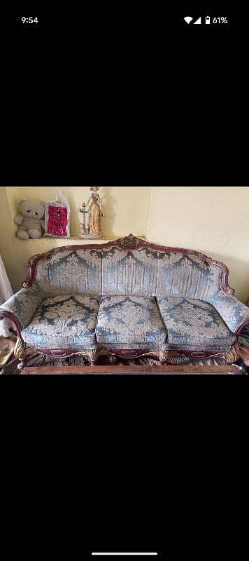 original wood sofa set 1