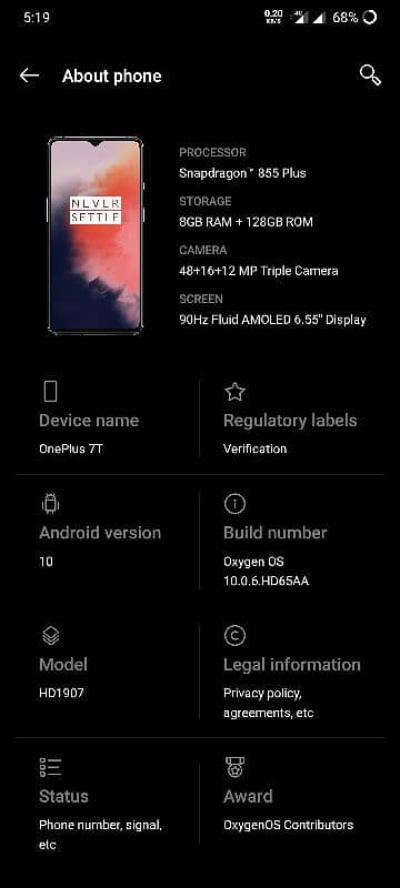 OnePlus 7T 8/128 2