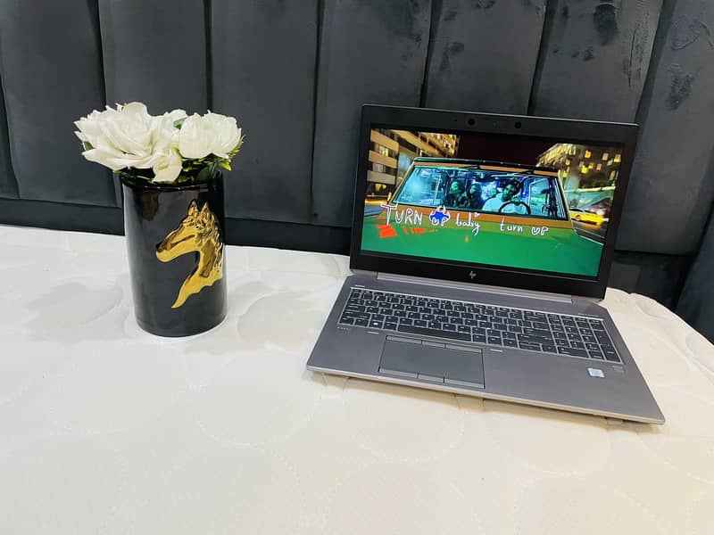 Hp Zbook Workstation Core i7 HexaCore 8th Gen 4GB Card SSD 512GB/16GB 0