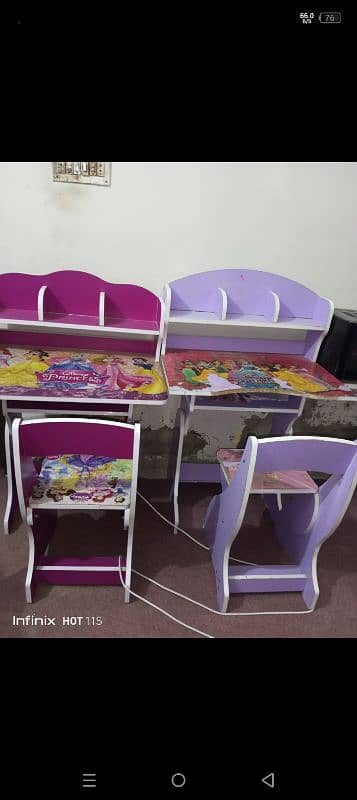 2 sets of writing tables 0