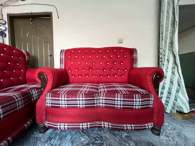 single double triple sofa set with three tables new condition 0
