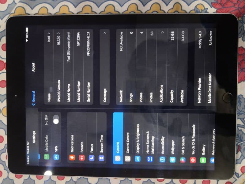 ipad 5 genration apple 6
