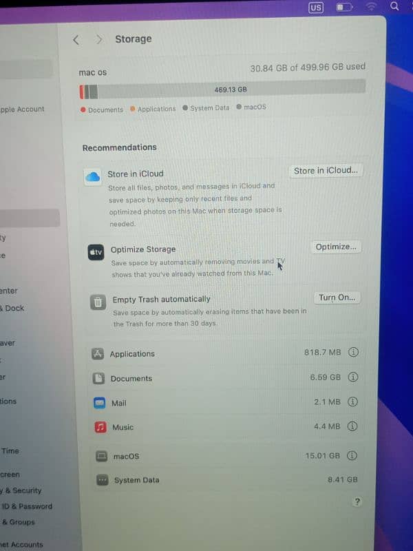 apple MacBook pro (2019) core i9 4