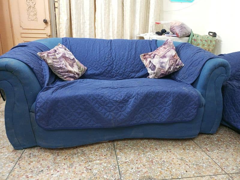 6 seater sofa set with central table 2