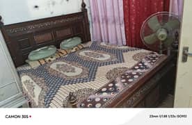King size bed set in Sheesh am wood.
