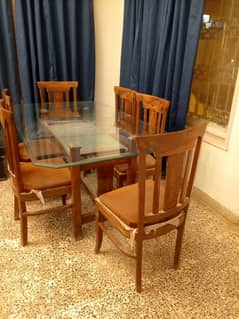 six sitter dining table