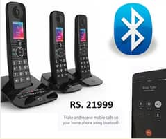 BT Premium Trio Cordless Phone with Color Display and Mobile Synch