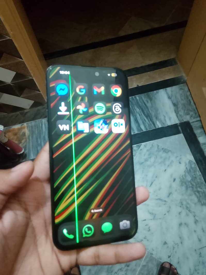 Iphone 15 pro max with box in warranty 10/10 just one line in pannel 4