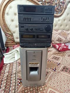 sony amplifier with aiwa woofer japan