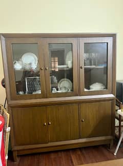 Oak Wooden Crockery Cabinet