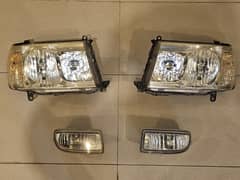 land cruiser grand head lights fog light
