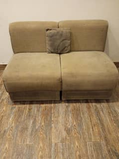 Comfy light brown good quality sofa-couch for sale