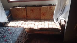 wooden sofa set